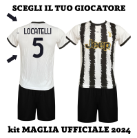 kit Maglia Locatelli 5 ufficiale autorizzata 2023/2024 bianconera home
